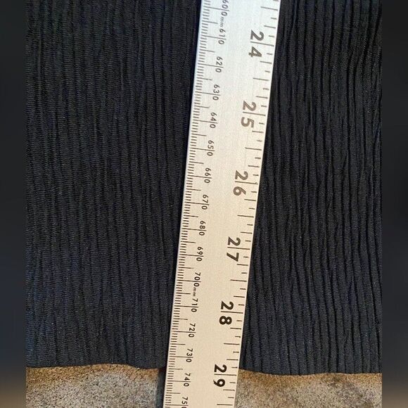 Kathy Lee Blouse Women’s Large Black Ribbed Tunic - Picture 3 of 4